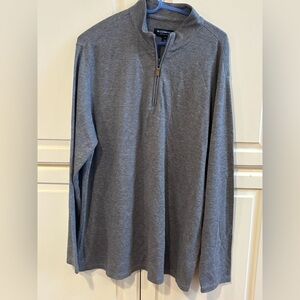 Mizzen+Main Heather Gray quarter zip. XXL